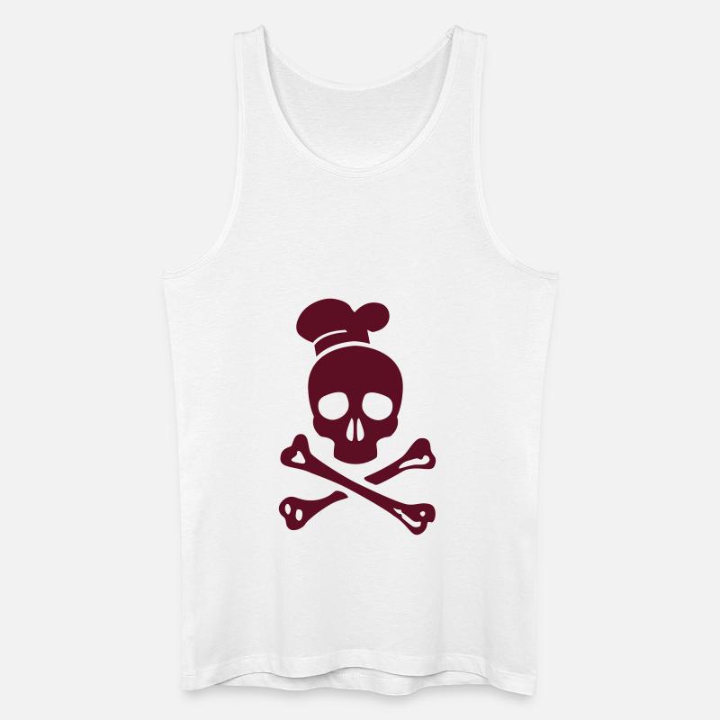 cannibal cook vector - Männer Bio Tank Top - Weiß