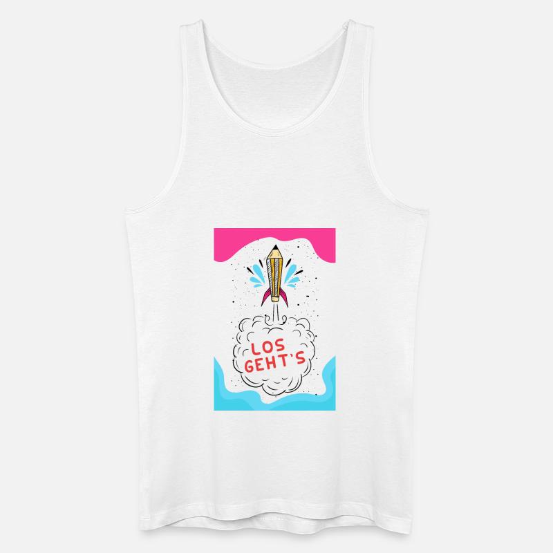 L'école peut venir - Débardeur bio Homme - blanc