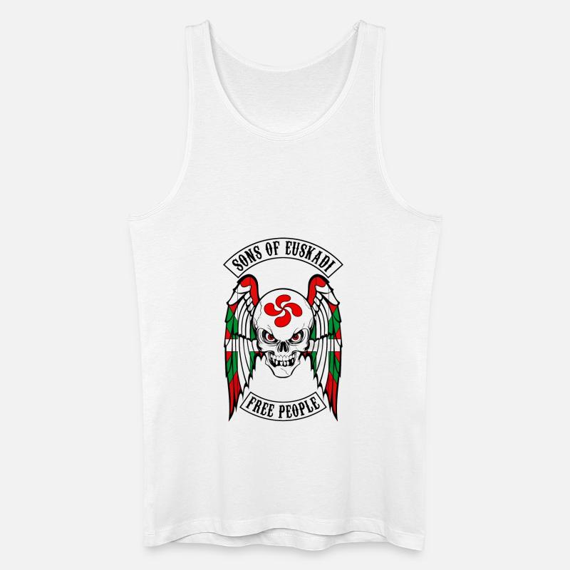 Söhne Euskadi - Männer Bio Tank Top - Weiß