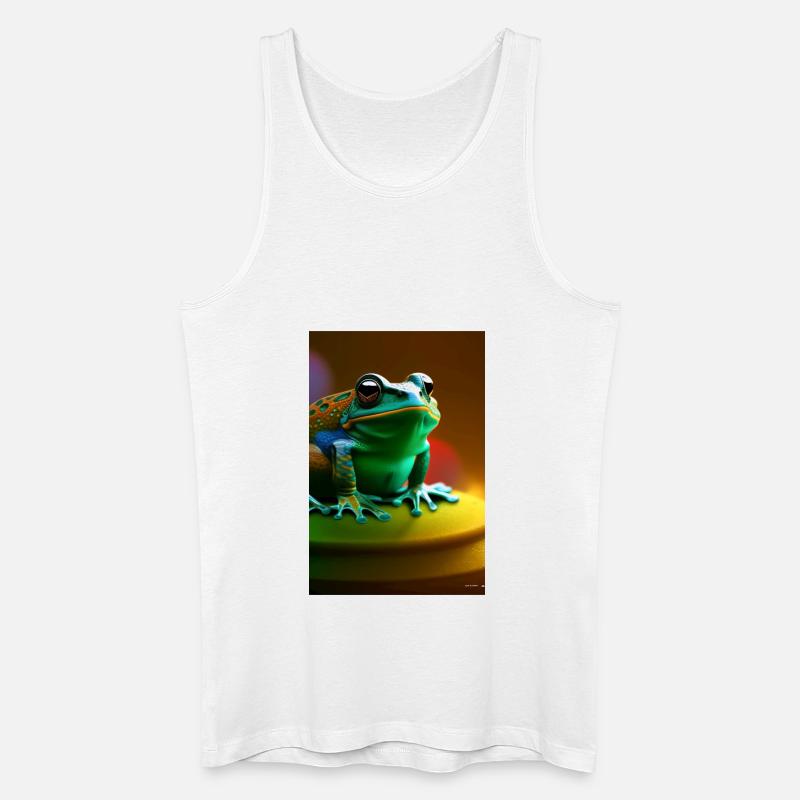 Frosch - Männer Bio Tank Top - Weiß