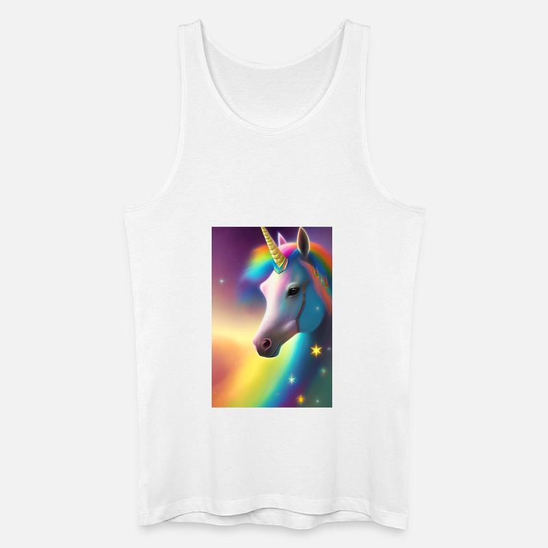 Einhorn - Männer Bio Tank Top - Weiß