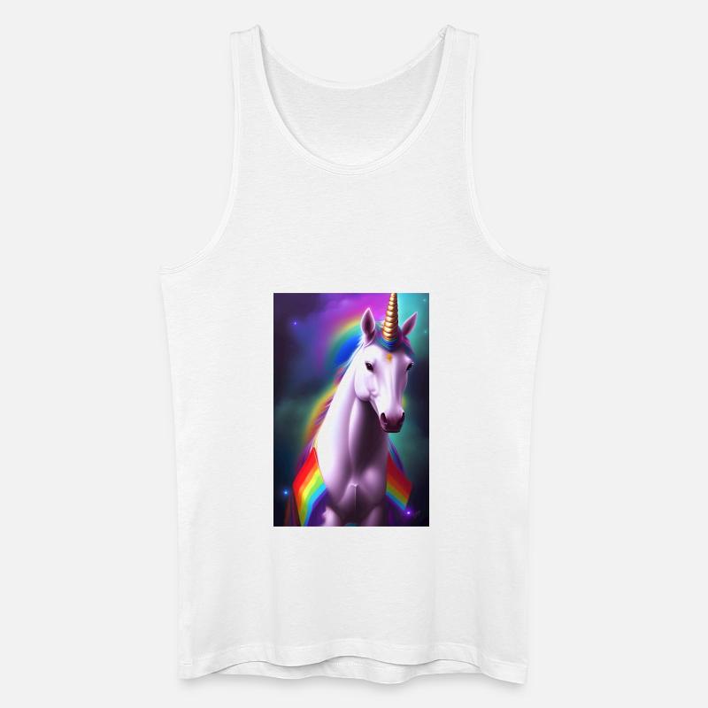 Einhorn - Männer Bio Tank Top - Weiß