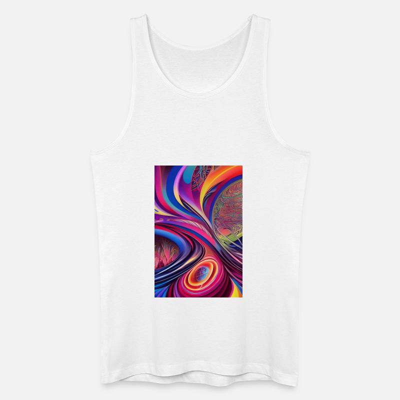 Abstrakte Kunst - Männer Bio Tank Top - Weiß