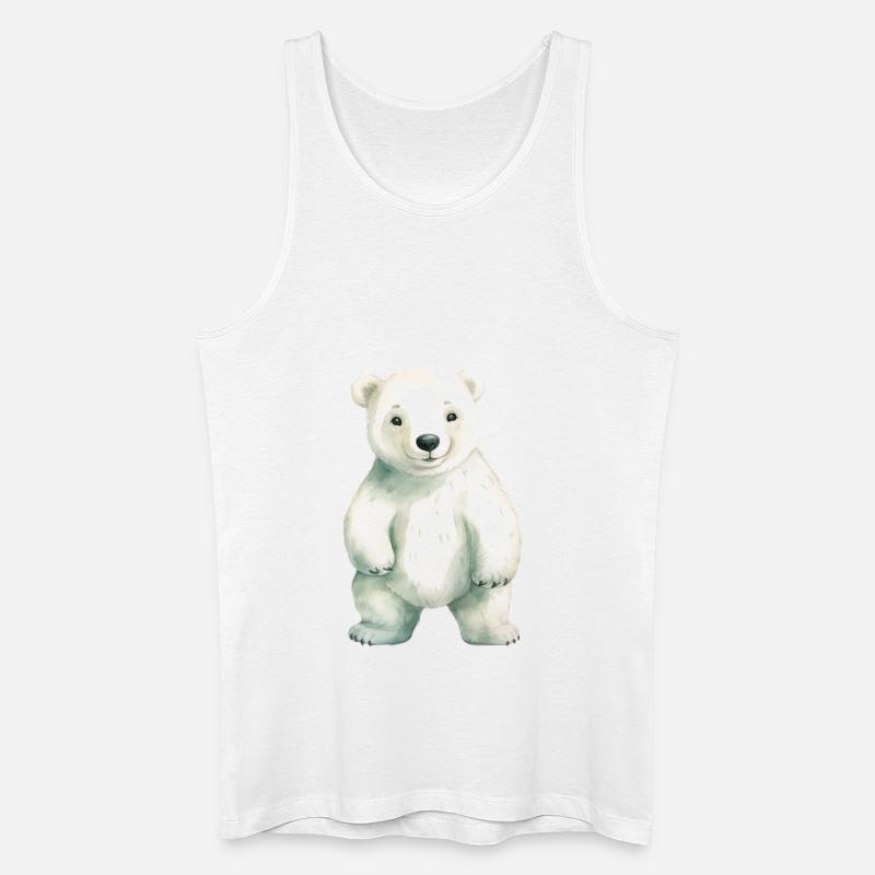 Eisbär Eisbär Klassenmaskottchen - Männer Bio Tank Top - Weiß