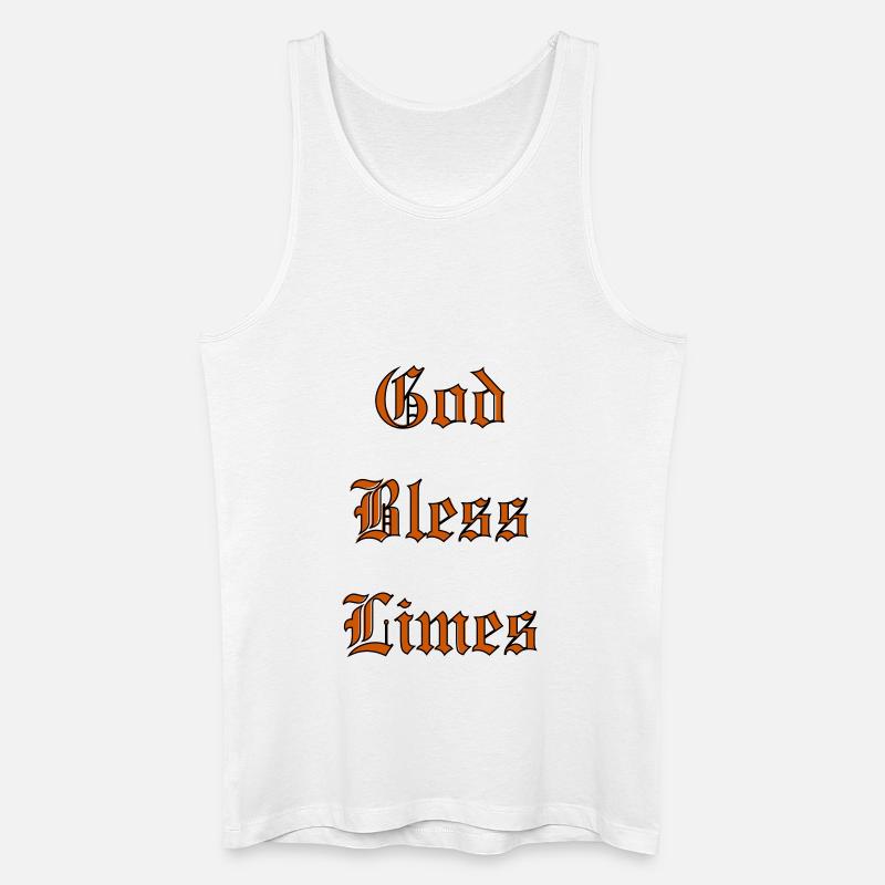 GodBlessLimes - Männer Bio Tank Top - Weiß