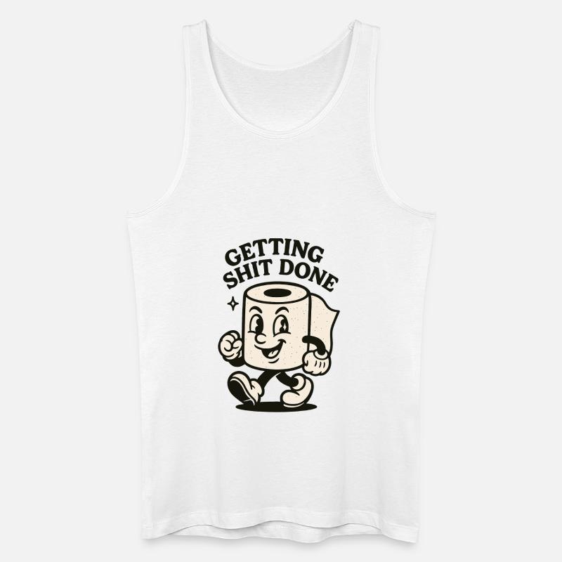 Scheiße erledigen - Männer Bio Tank Top - Weiß