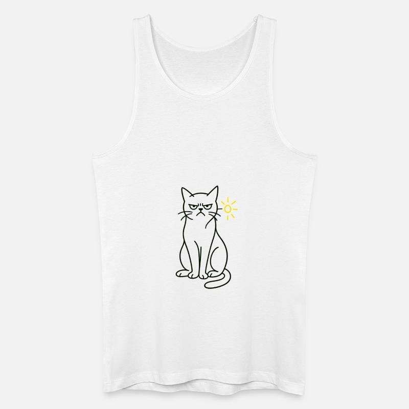 Grumpy - Männer Bio Tank Top - Weiß