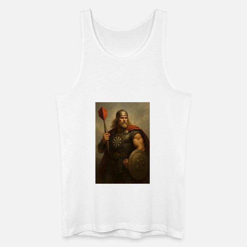 legendärer Dartkrieger - Männer Bio Tank Top - Weiß