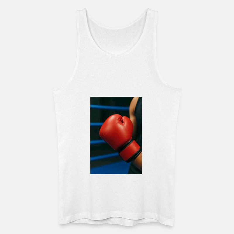Boxen - Handschuh - Männer Bio Tank Top - Weiß