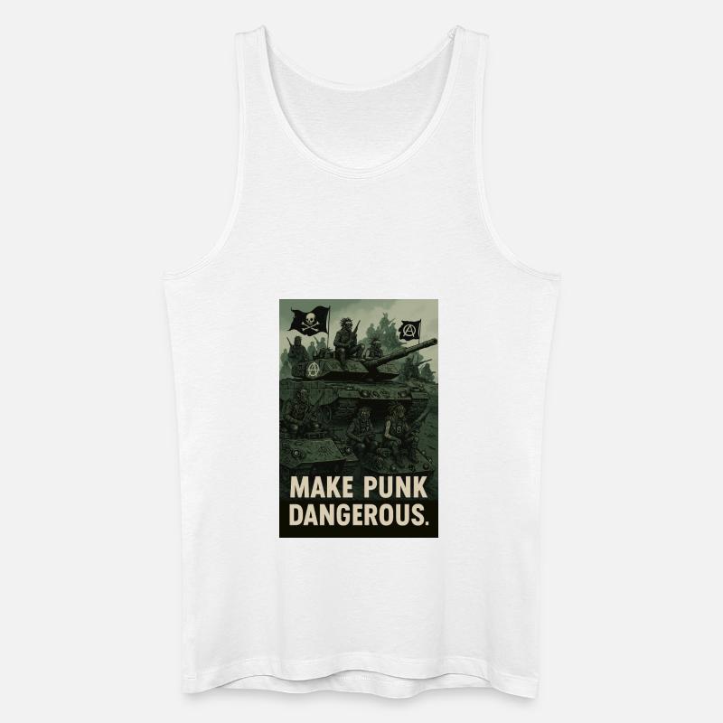 Make Punk D*Angerous - Männer Bio Tank Top - Weiß