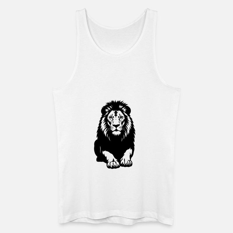 Lion - Men’s Organic Tank Top - white