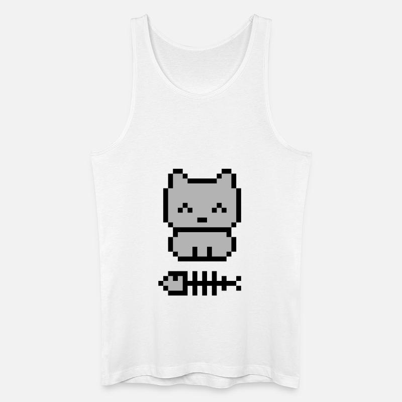 pixelkitten - Männer Bio Tank Top - Weiß
