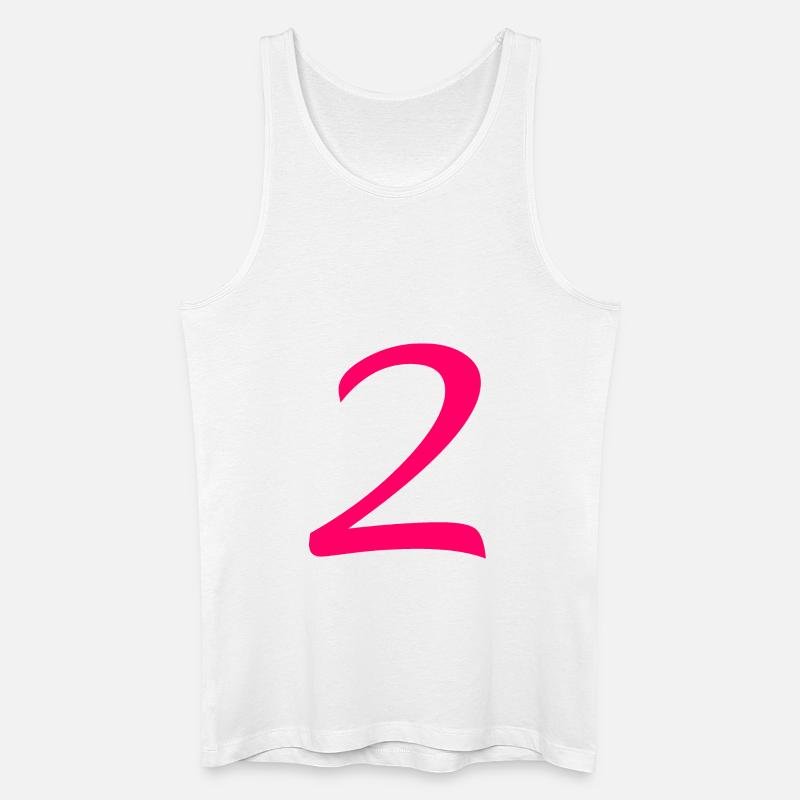 2 - Männer Bio Tank Top - Weiß
