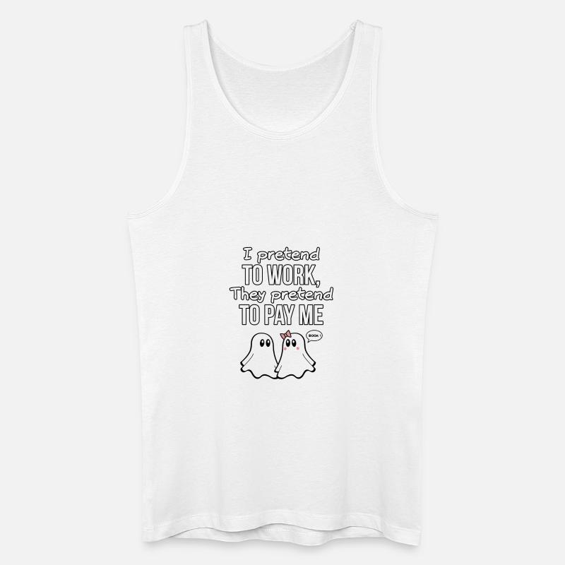 GHOST ZITATE 04 - Männer Bio Tank Top - Weiß