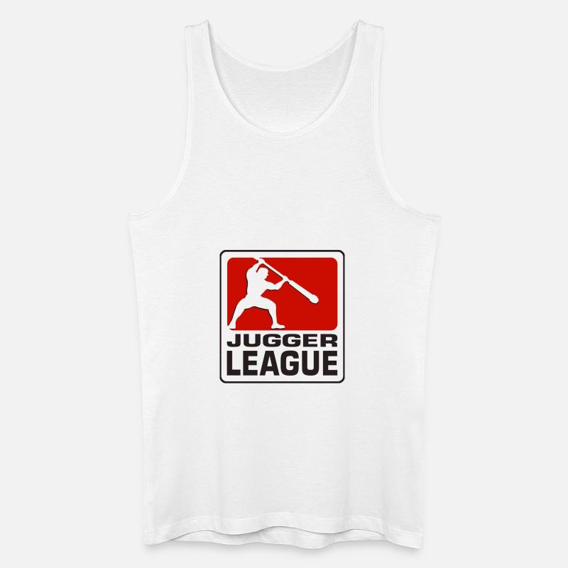 Jugger LigaLogo - Männer Bio Tank Top - Weiß