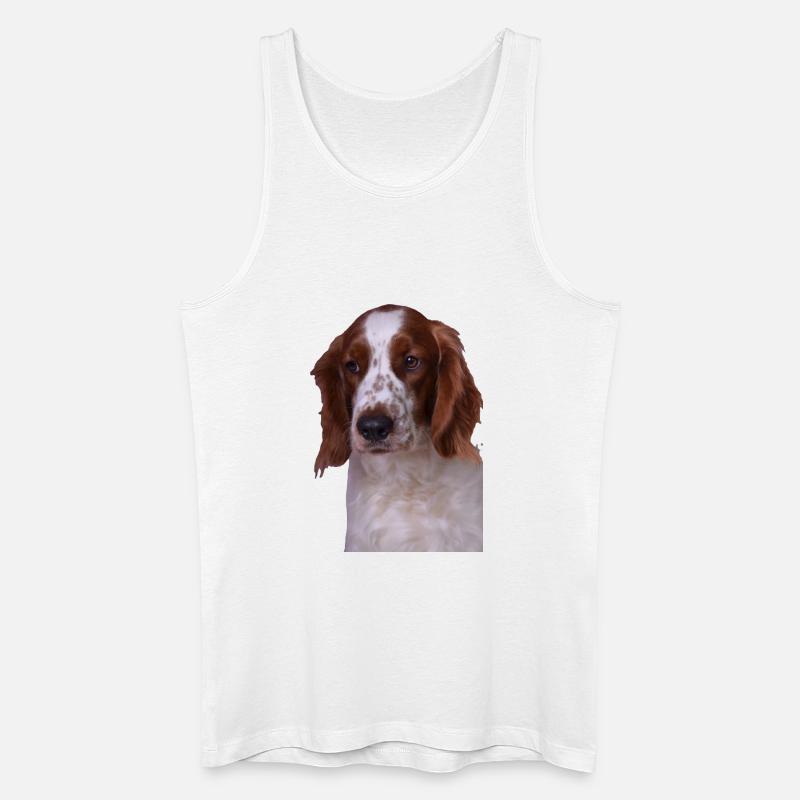 Welsh Springer Spaniel - Männer Bio Tank Top - Weiß