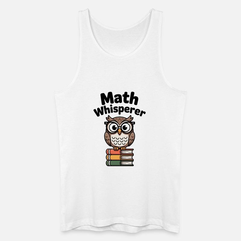 Mathe-Flüsterer - Männer Bio Tank Top - Weiß