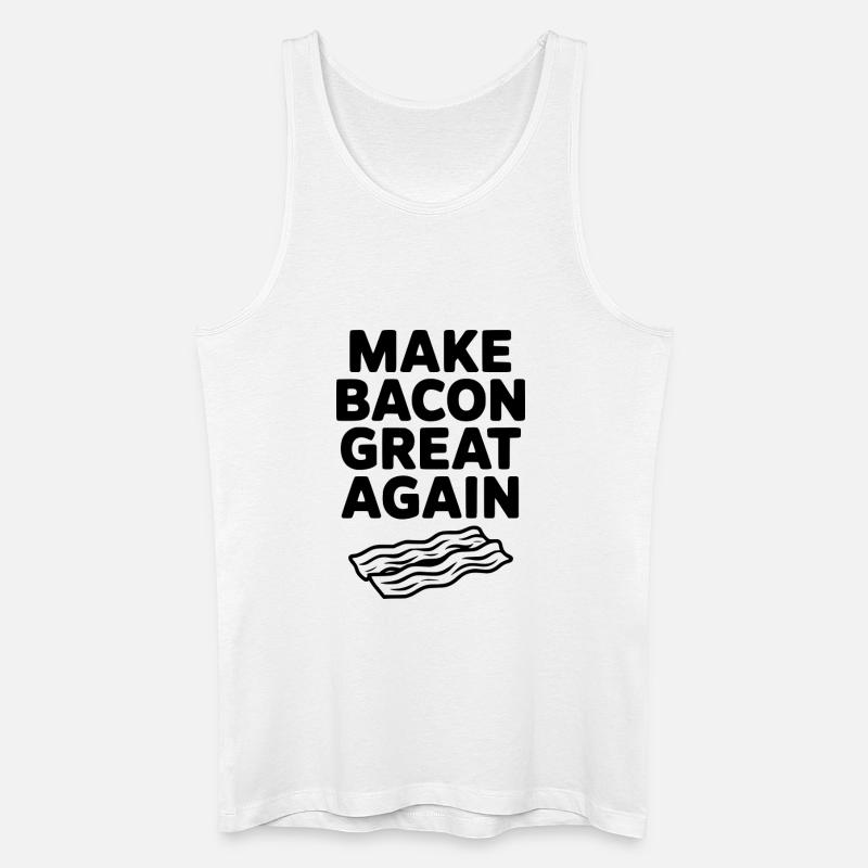 Make Bacon Great Again - Men’s Organic Tank Top - white