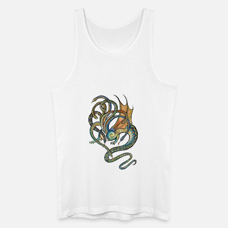 hydra - Männer Bio Tank Top - Weiß