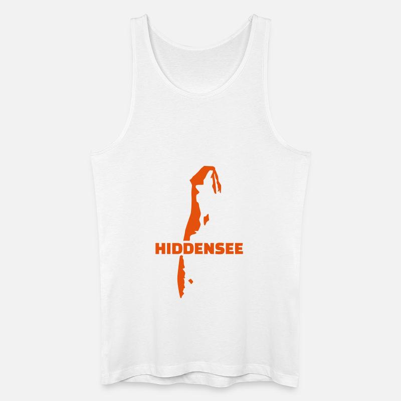 Hiddensee - Männer Bio Tank Top - Weiß