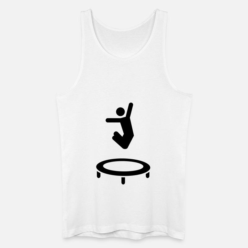 Trampolin - Männer Bio Tank Top - Weiß