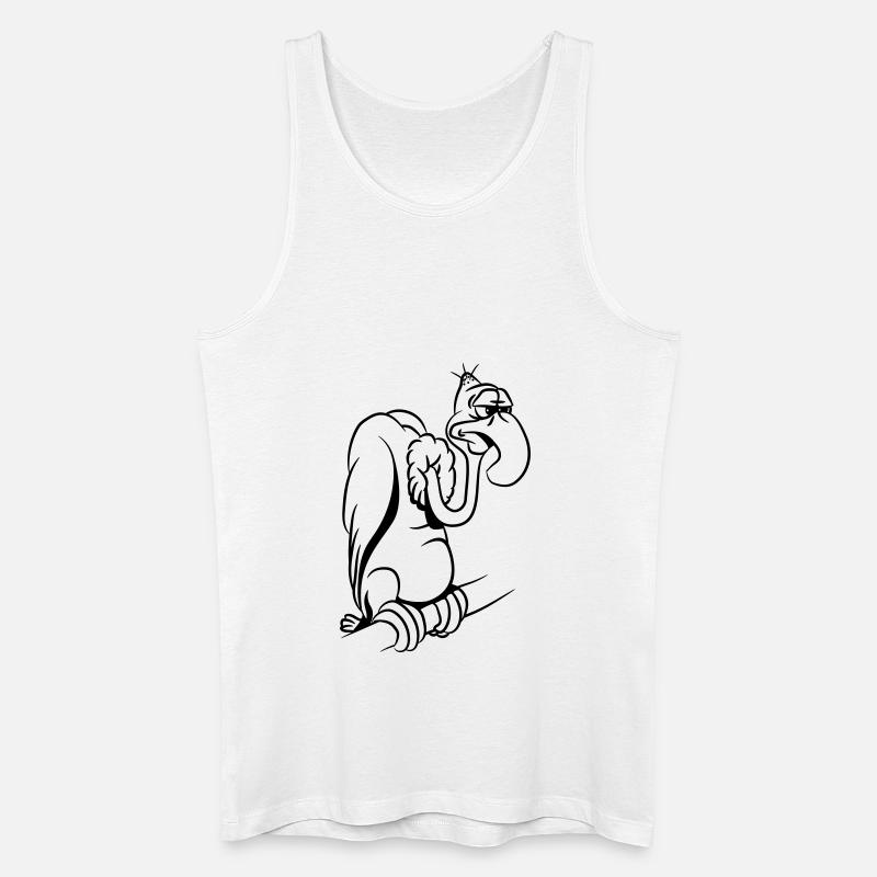 geier witzig - Männer Bio Tank Top - Weiß