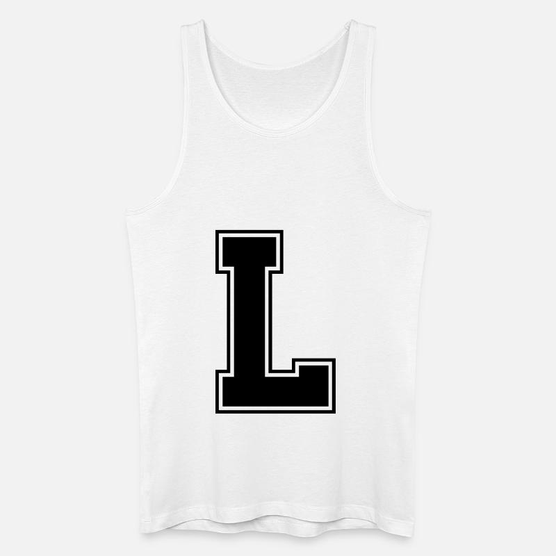 l_symbol - Männer Bio Tank Top - Weiß