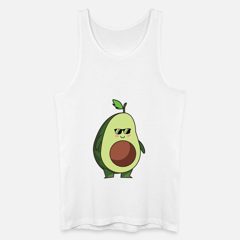 avocado cool - Männer Bio Tank Top - Weiß
