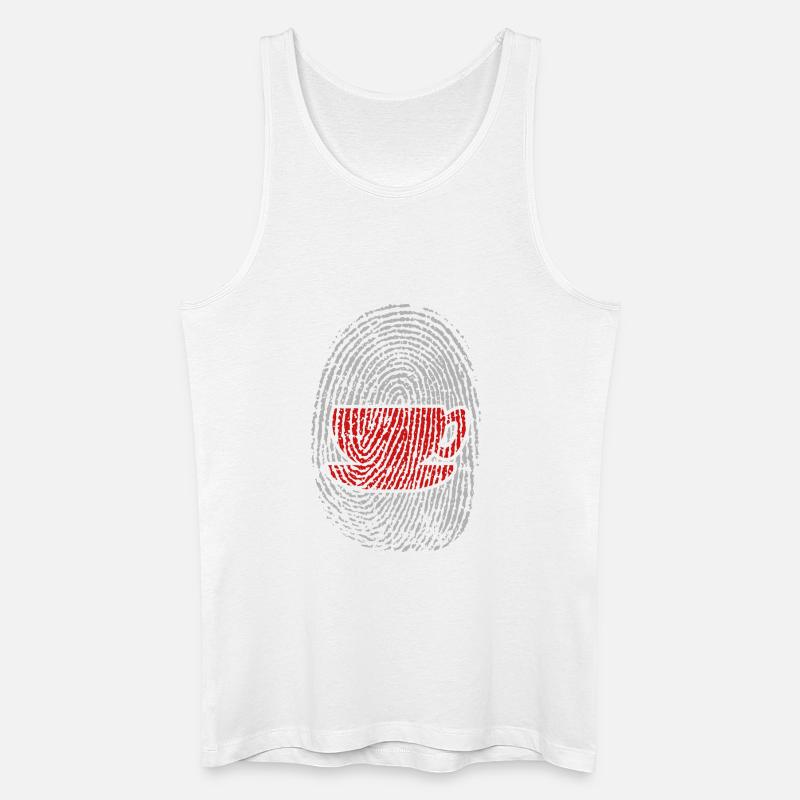 Kaffeetrinker Kaffee Kaffeeliebhaber Kaffeetasse - Männer Bio Tank Top - Weiß
