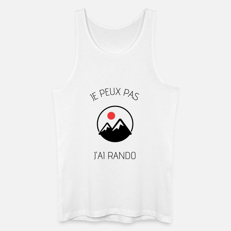 Ich kann nicht wandern - Männer Bio Tank Top - Weiß