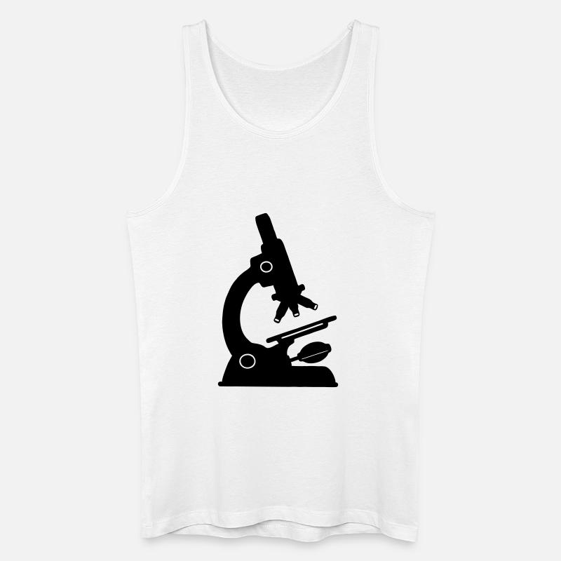 Labor-Mikroskop - Männer Bio Tank Top - Weiß