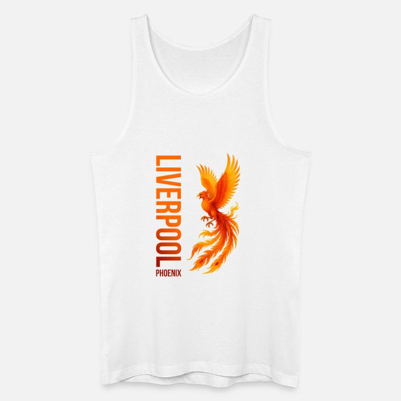 MAJESTÄTISCHER PHÖNIX FEUERVOGEL - Männer Bio Tank Top - Weiß