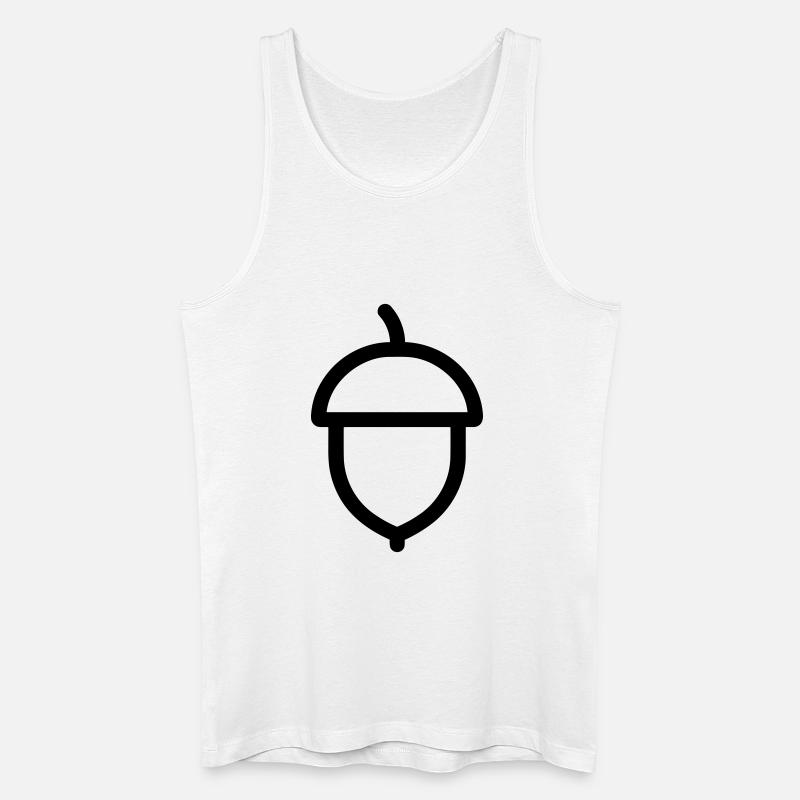 Eiche - Männer Bio Tank Top - Weiß