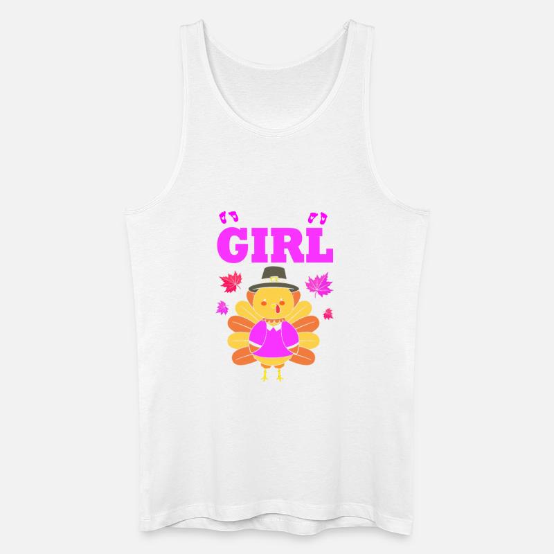 Thanksgiving Gender Reveal Werdende Mutter - Männer Bio Tank Top - Weiß