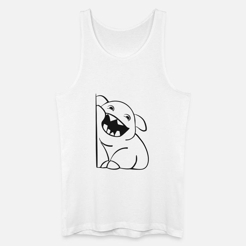 Süßes Monsterchen - Männer Bio Tank Top - Weiß