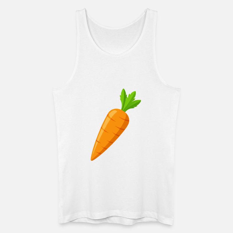 Karotte - Männer Bio Tank Top - Weiß