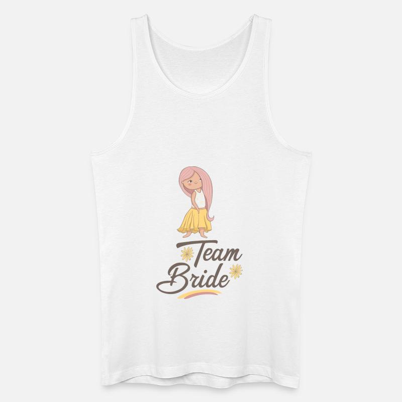 Team Bride - Männer Bio Tank Top - Weiß