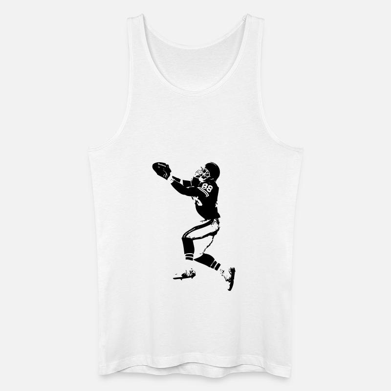touchdown - Männer Bio Tank Top - Weiß