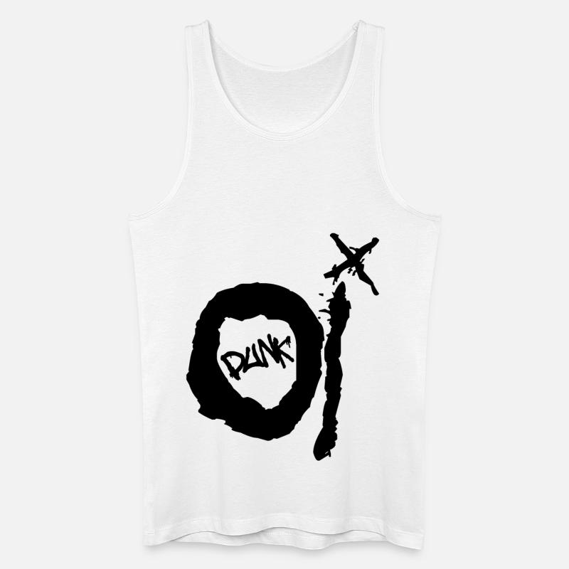 Oi Punk - Männer Bio Tank Top - Weiß