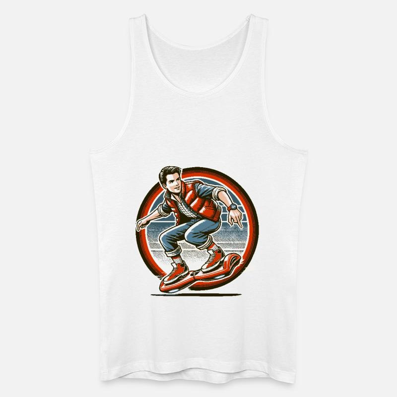 Hoverboarding is timeless fun - Men’s Organic Tank Top - white