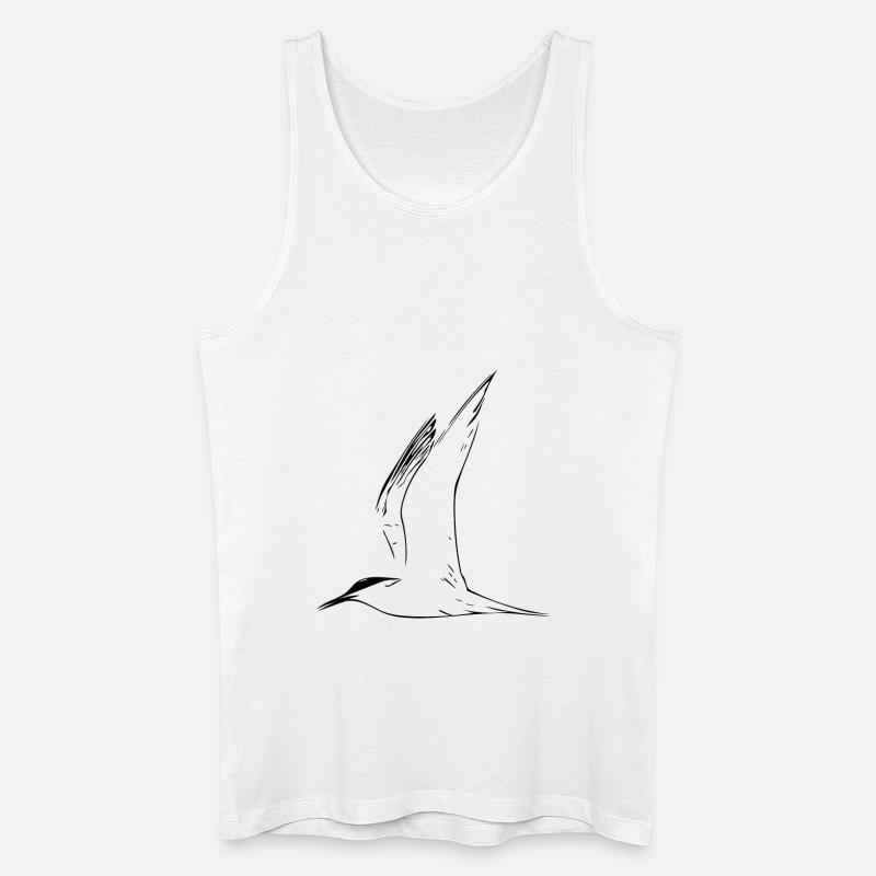Möwe - Männer Bio Tank Top - Weiß