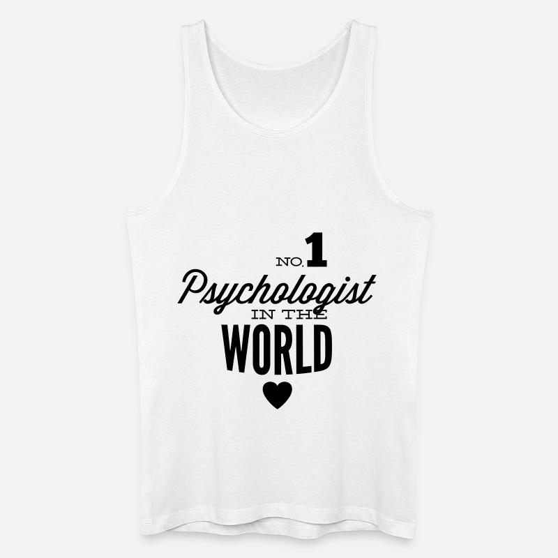 Bester Psychologe der Welt - Männer Bio Tank Top - Weiß