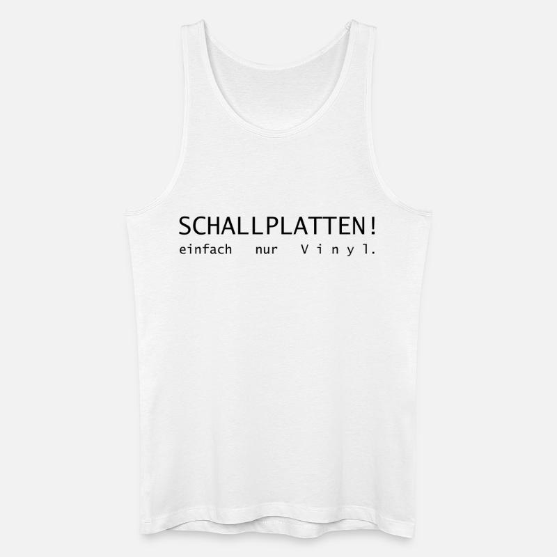 Schallplatten! einfach nur Vinyl. - Männer Bio Tank Top - Weiß