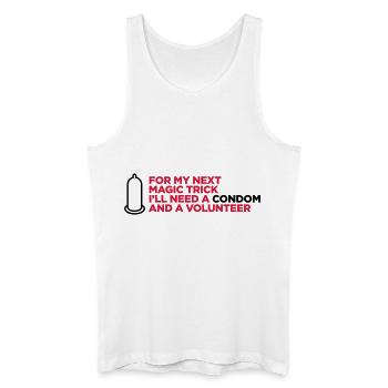 My dirty magic trick! - Men’s Organic Tank Top - white - Front