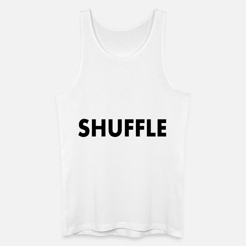 Shuffle - Männer Bio Tank Top - Weiß