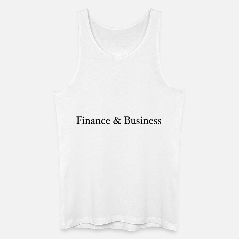 Finanzen und Wirtschaft - Männer Bio Tank Top - Weiß