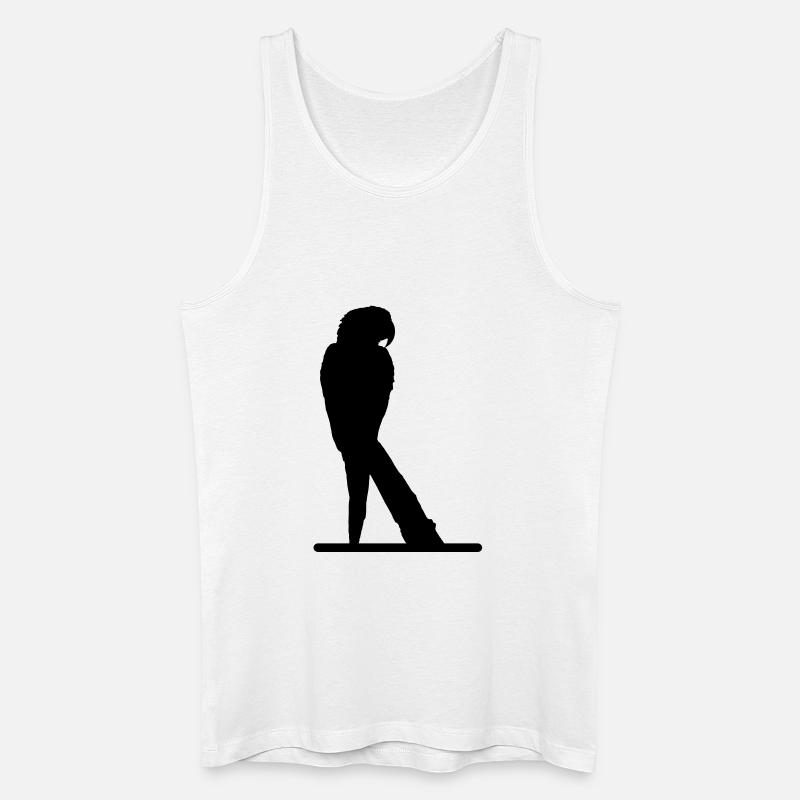 Papagei - Männer Bio Tank Top - Weiß