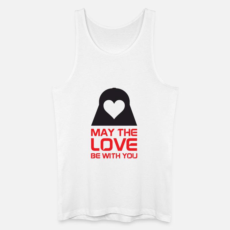 Möge die Liebe mit dir sein - Männer Bio Tank Top - Weiß