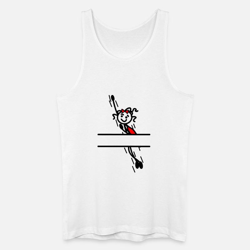 Heldin mit Strahl dazwischen - Männer Bio Tank Top - Weiß