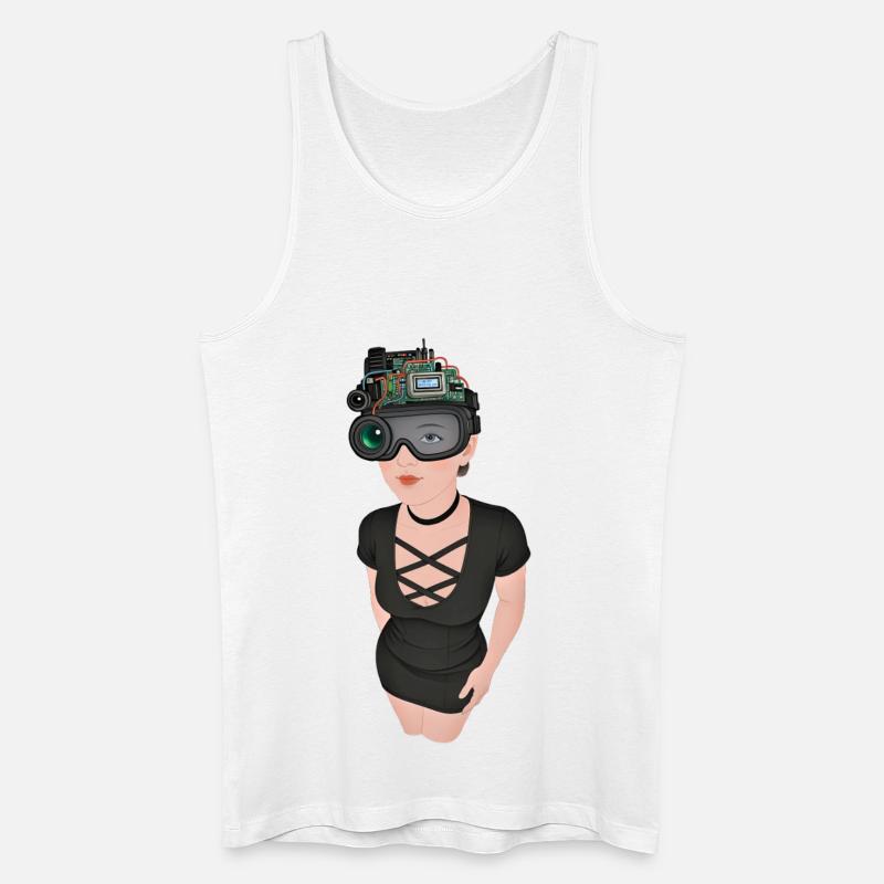 ICH BEOBACHTE DICH #2 – Geek & Sci-Fi - Männer Bio Tank Top - Weiß